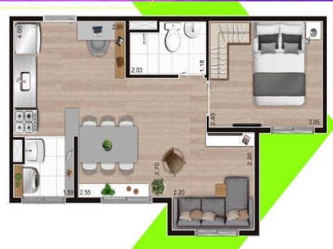 Apartamento à venda com 2 quartos, 35m² - Foto 5