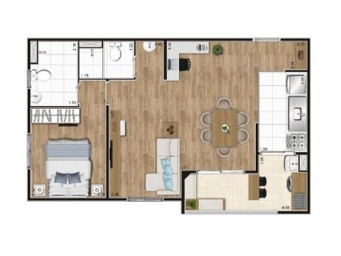 Apartamento à venda com 2 quartos, 55m² - Foto 3