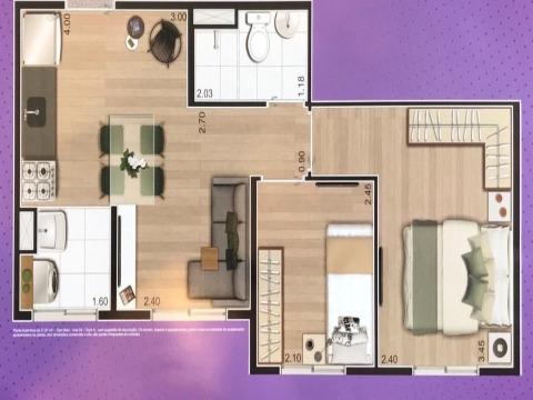 Apartamento à venda com 2 quartos, 35m² - Foto 3