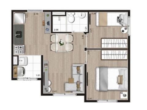 Apartamento à venda com 2 quartos, 35m² - Foto 5