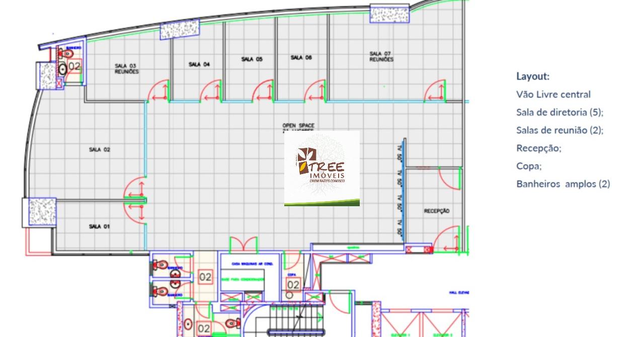 Conjunto Comercial-Sala para alugar com 9 quartos, 280m² - Foto 3